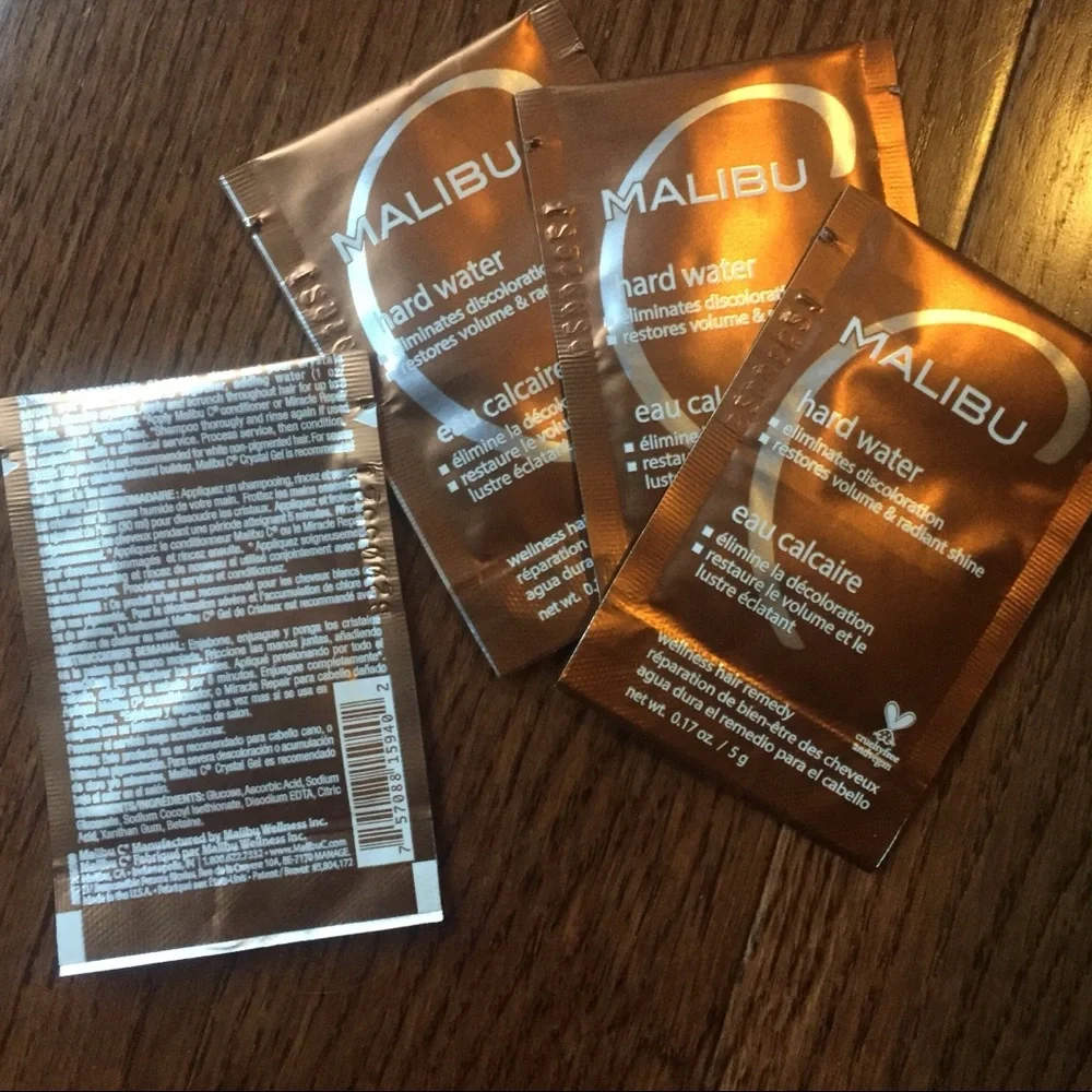 x4 Malibu C Hard Water Stain Remover Packets‎
